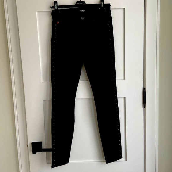 Hudson Black Skinny Rockstud Jeans - Picture 1 of 10